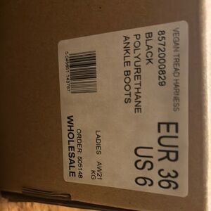 Black Vegan Tread Harness Ankle Boots